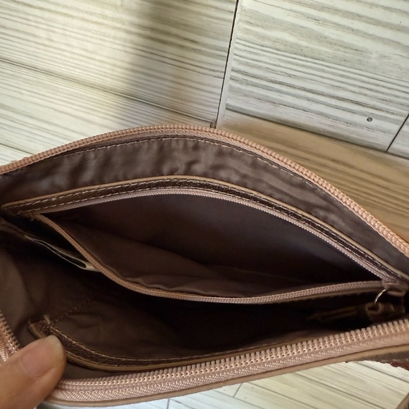 Nine West Glittering Rose Gold Crossbody Bag - - Picture 7 of 9